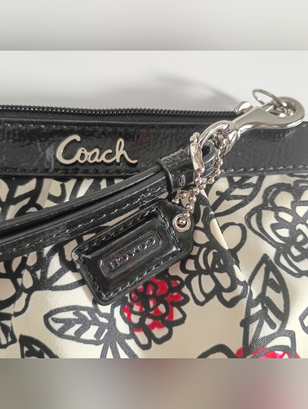 COACH DAISY FLORAL GRAFFITI CROSS BODY PURSE W MATCHING WALLET - Picture 13 of 17